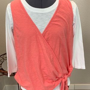Altar’d State | medium | vest | peach | orange |